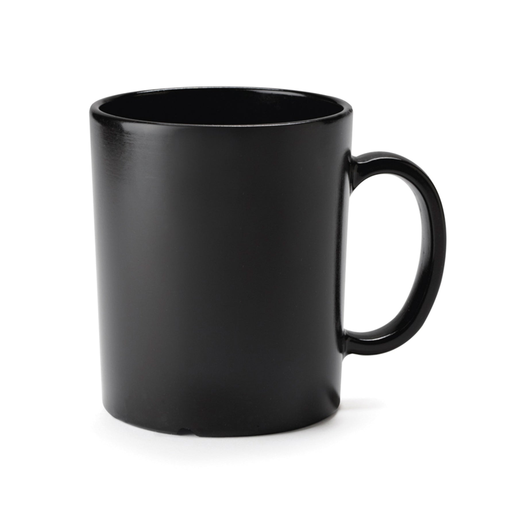 12 oz. Tritan, Black, Coffee Mug with Handle, (16 oz. rim-full), 3.5 –