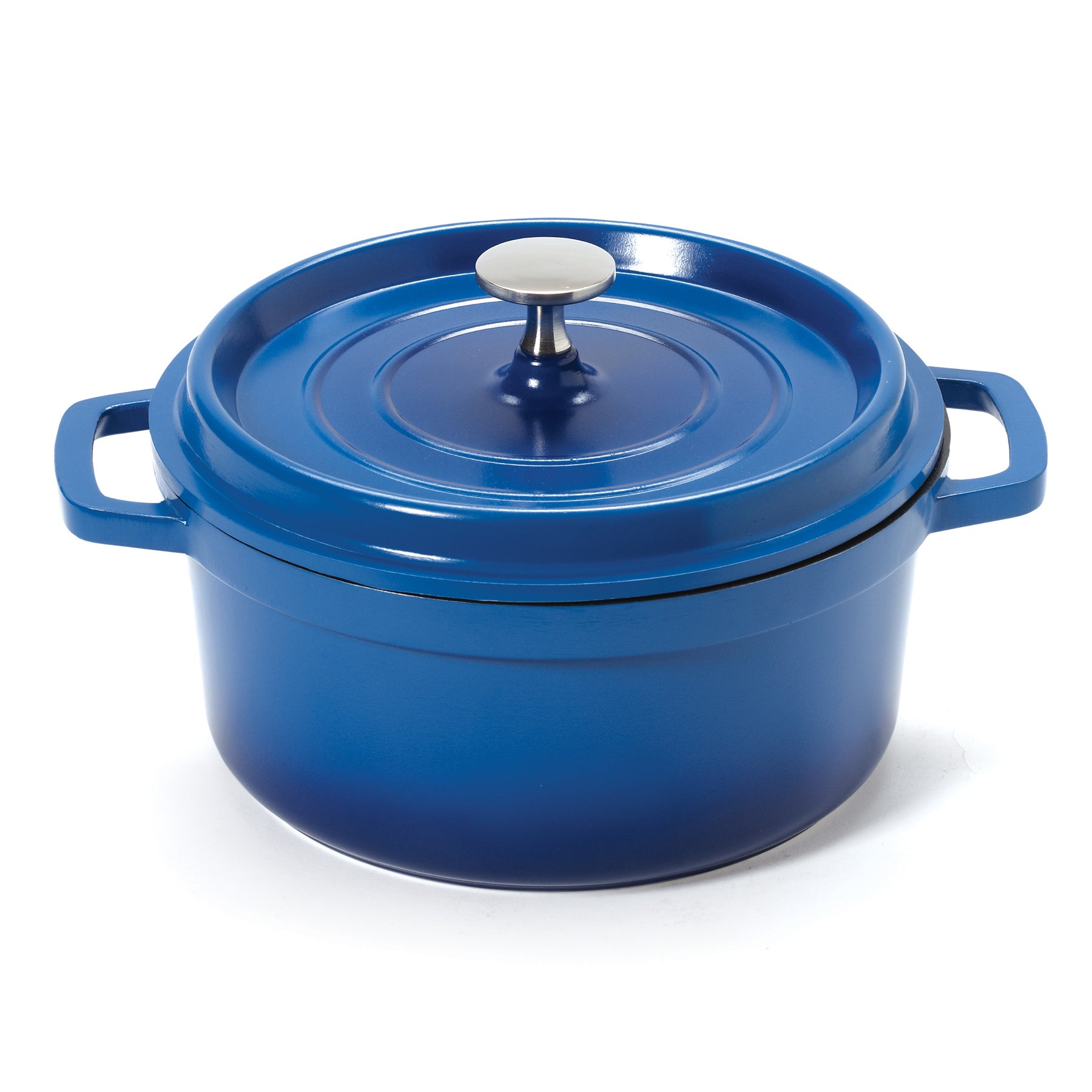 2.5qt Saucepan & Lid, Blue Granite Collection