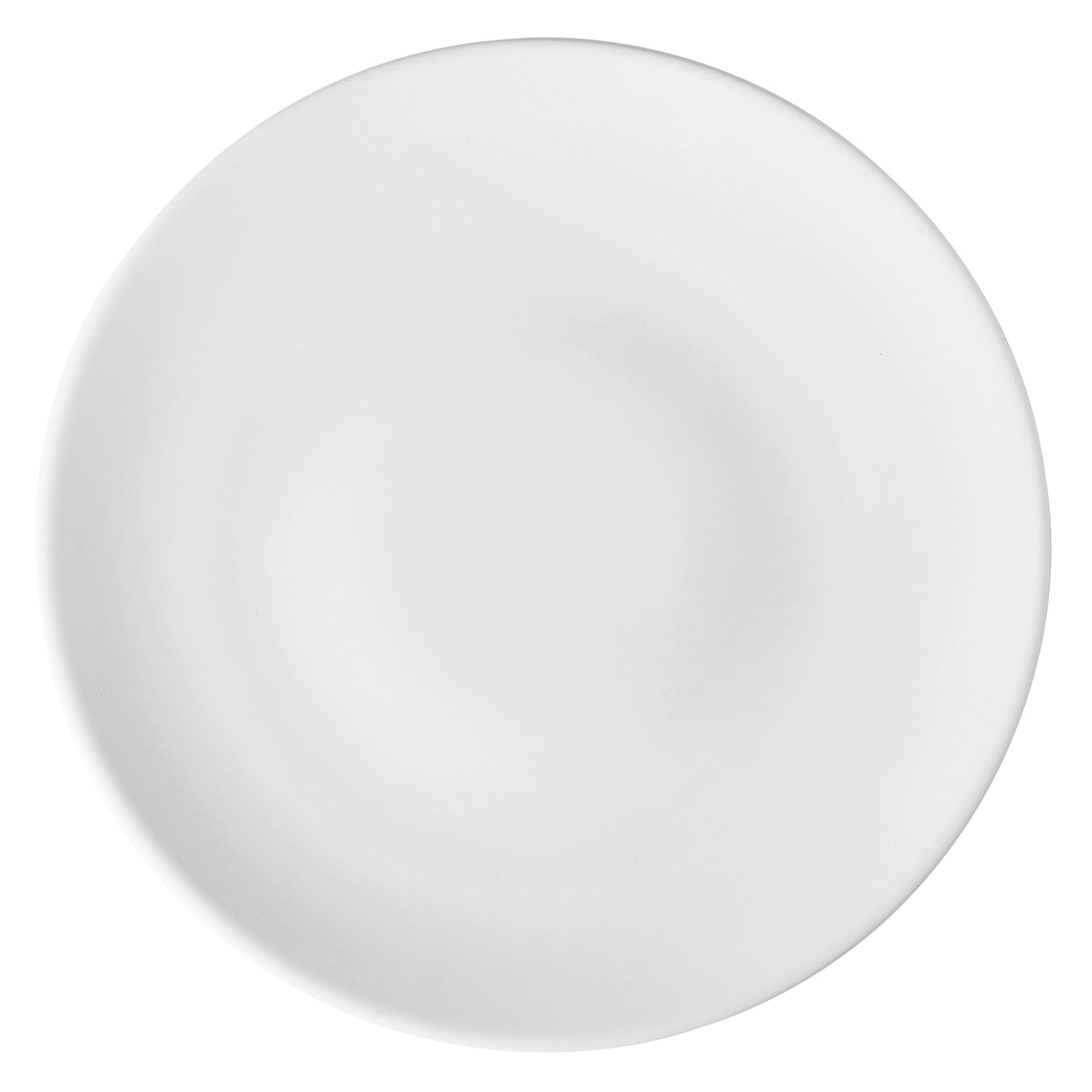 7" Bright White Porcelain Coupe Plate, Corona Actualite (Stocked) (12 Pack)