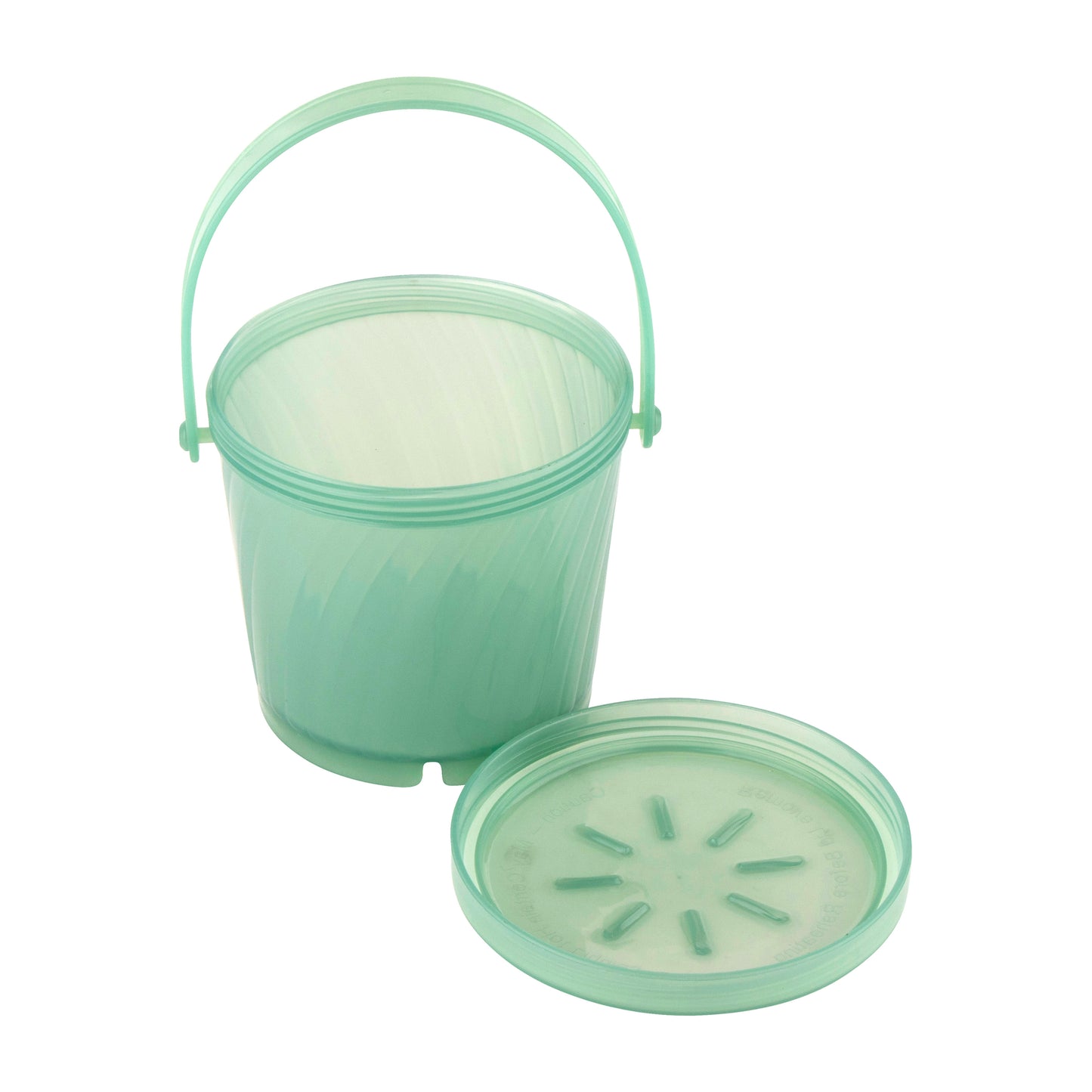 16 oz. Rim-Full, Polypropylene, Jade, Soup Reusable Container with Handle, 4.25" Top DIa., 3.75" Tall, G.E.T. Eco-Takeout's (12 Pack)