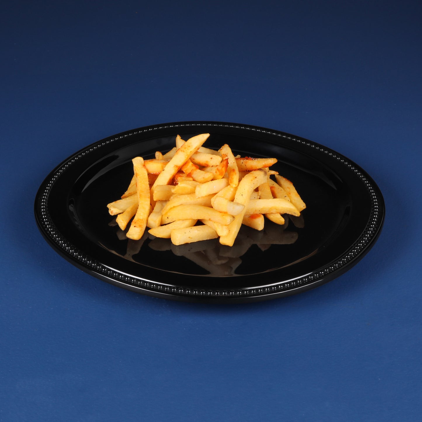 Melamine Almost Round Plate - Black