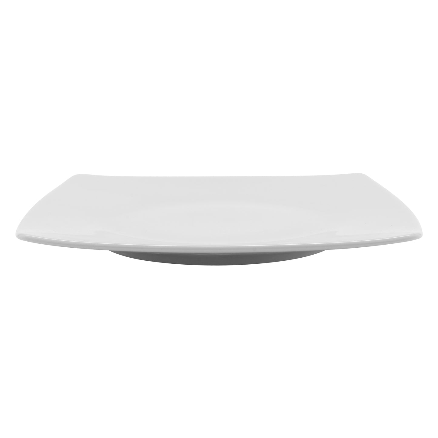 9 1/2" x 9 1/2" Bright White Porcelain Plate, Corona Asia (Stocked) (12 Pack)