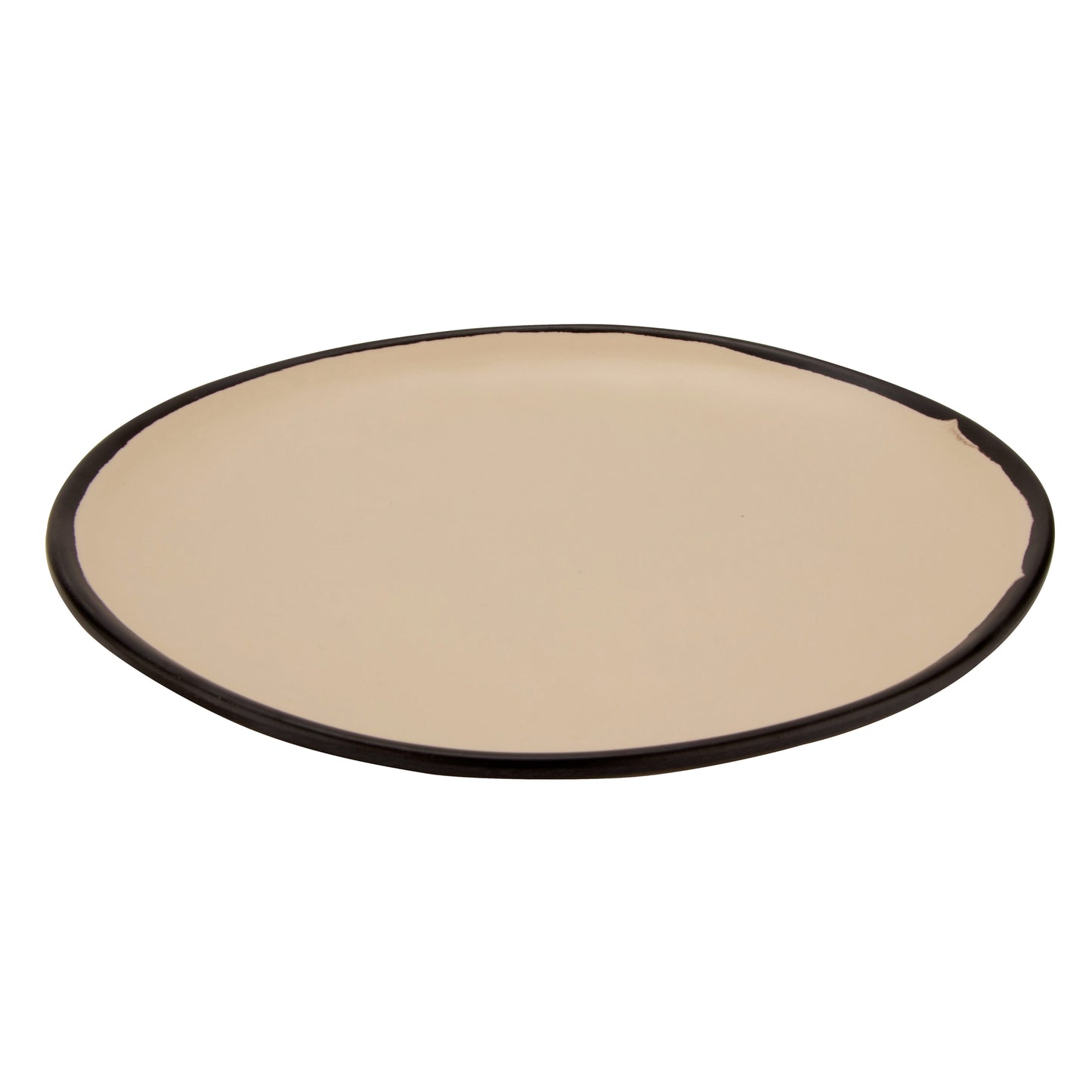 10.5" Manila, Melamine, Round Coupe Dinner Plate, G.E.T. Pottery Market Matte (12 Pack)