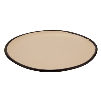 10.5" Manila, Melamine, Round Coupe Dinner Plate, G.E.T. Pottery Market Matte (12 Pack)