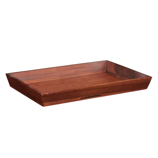 18.25" x 12" Rectangular Wood Tray, 2" tall (fits IR-2010)