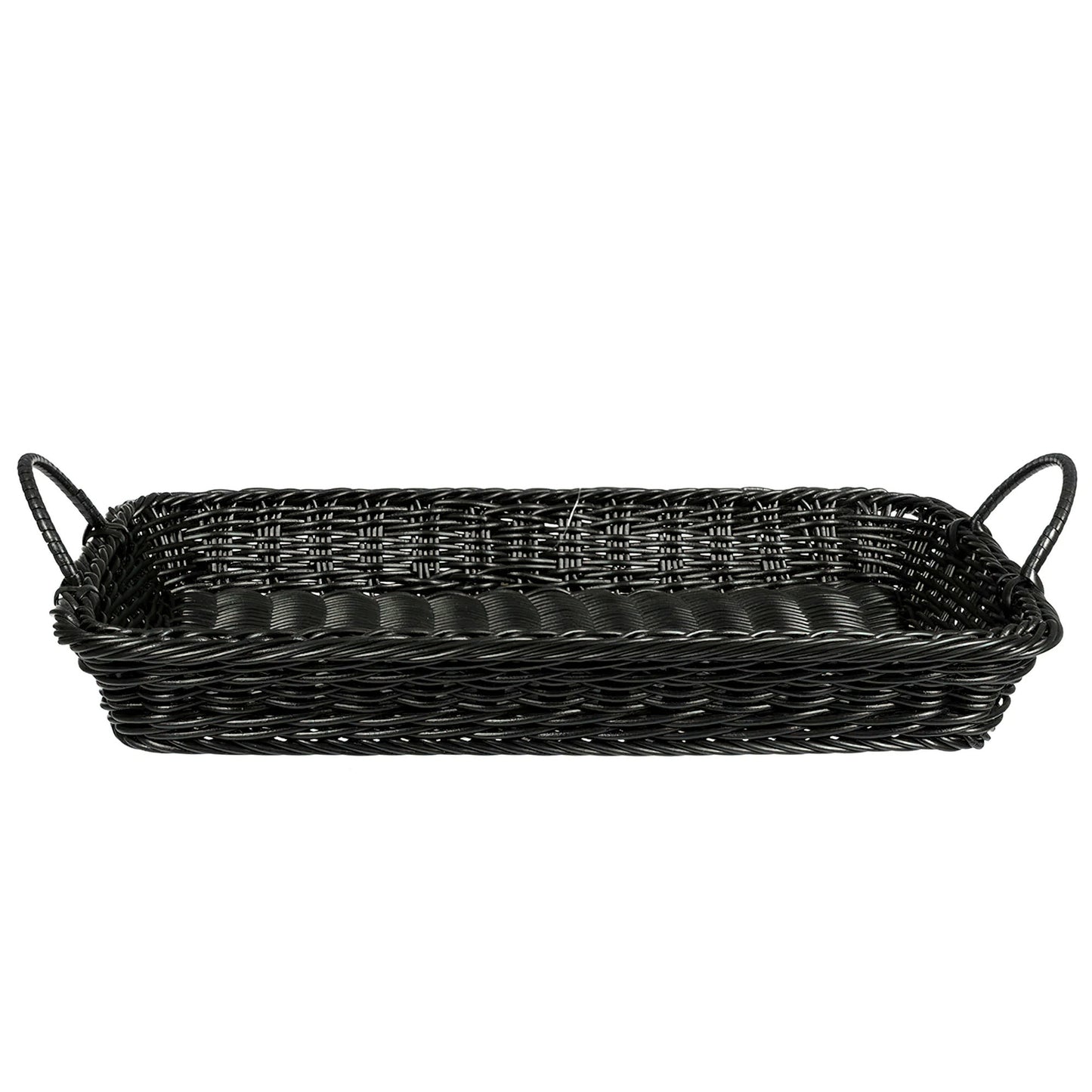 18" x 12.25" Rectangular Basket w/handle, 2.5" Deep