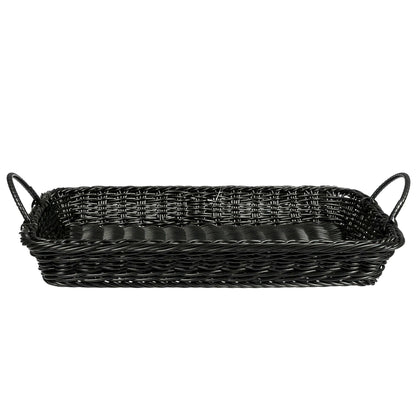 18" x 12.25" Rectangular Basket w/handle, 2.5" Deep