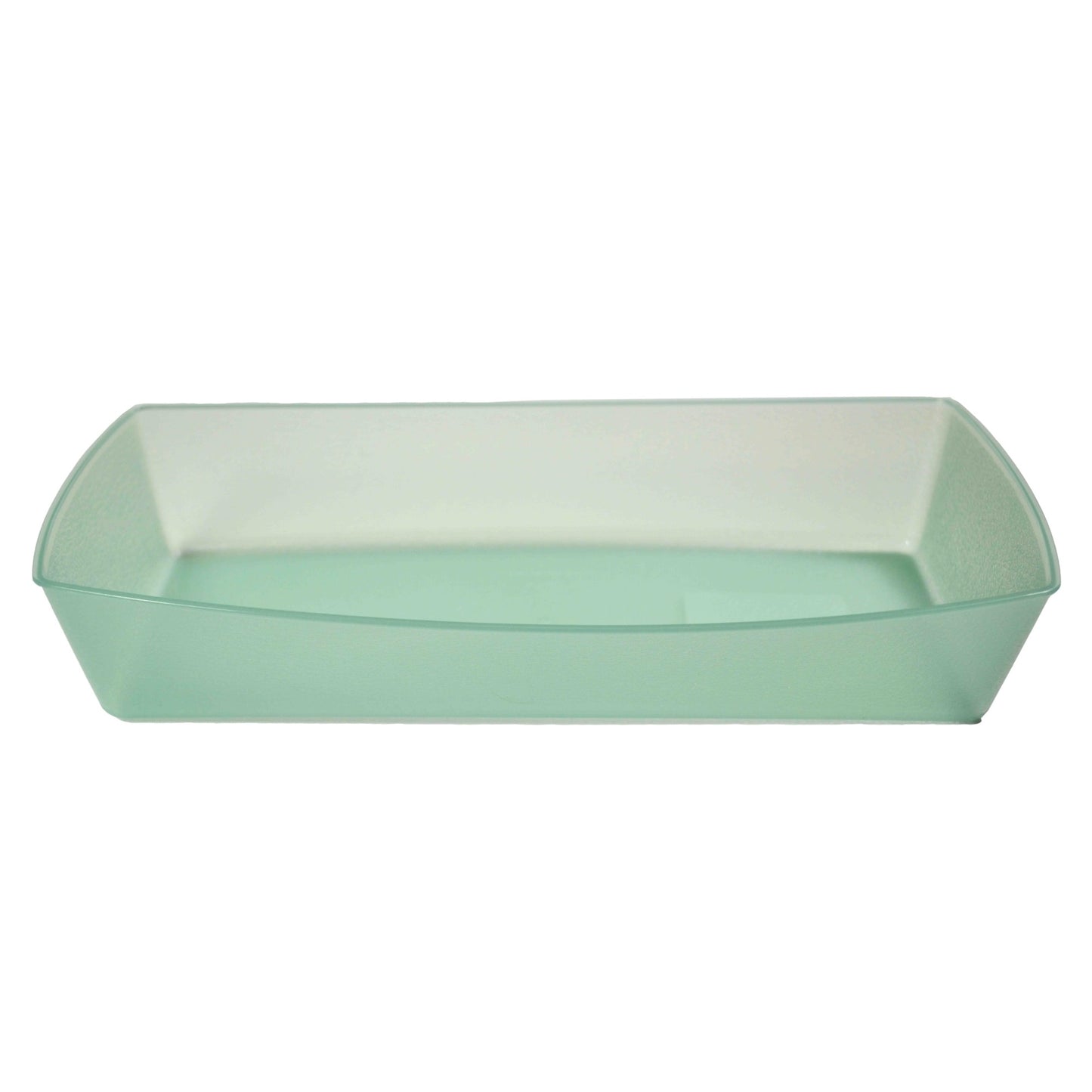 8" L x 5" W x 1.6" H, Polypropylene, Jade, Reusable Rectangular Food Tray, G.E.T. Eco-Takeout's