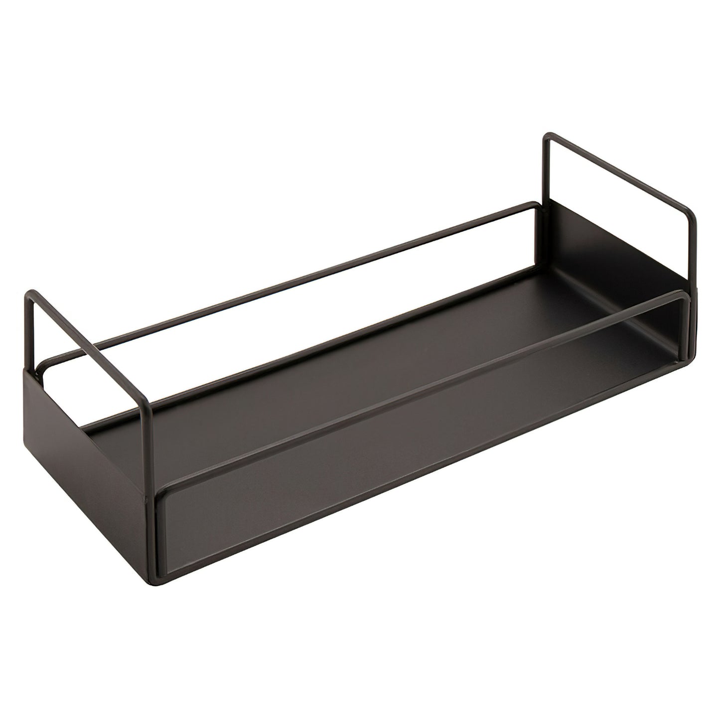 Metal & Wire triple Condiment Stand designed to hold 3 GL-444 (4" x 4" x 4" Square Glass Jar),Gun Metal Grey 12 1/2" x 4 1/2" x 4"