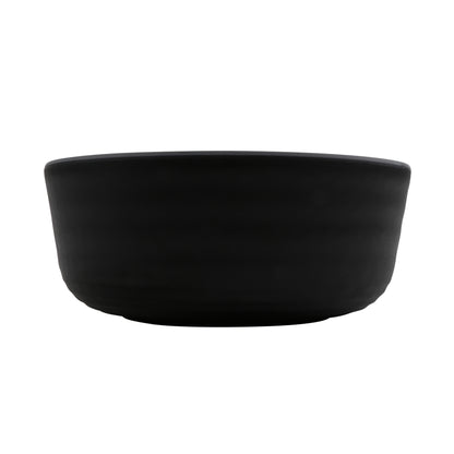 15 oz Soup/Salad Melamine Bowl (20 oz Rim Full), Glossy Gray inside/ Black Matte outside, GET. Roca. (12 Pack)