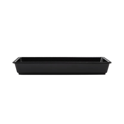 Melamine Rectangular Beaded Edge Tray - Black