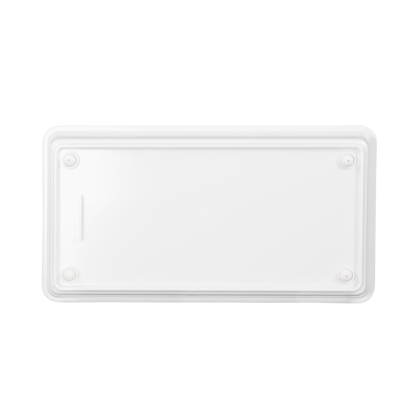 Melamine Rectangular Beaded Edge Tray - White