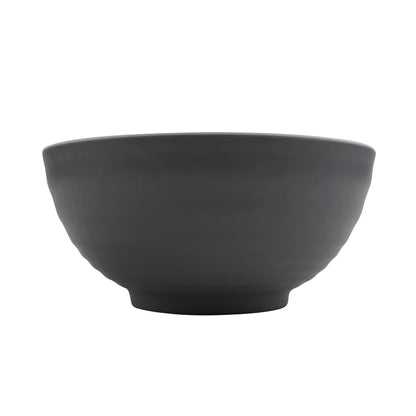 7" Ramen - 32 oz Melamine Bowl, Glossy White inside/ Gray Matte outside, GET. Roca. (12 Pack)