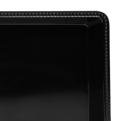 Melamine Rectangular Beaded Edge Tray - Black