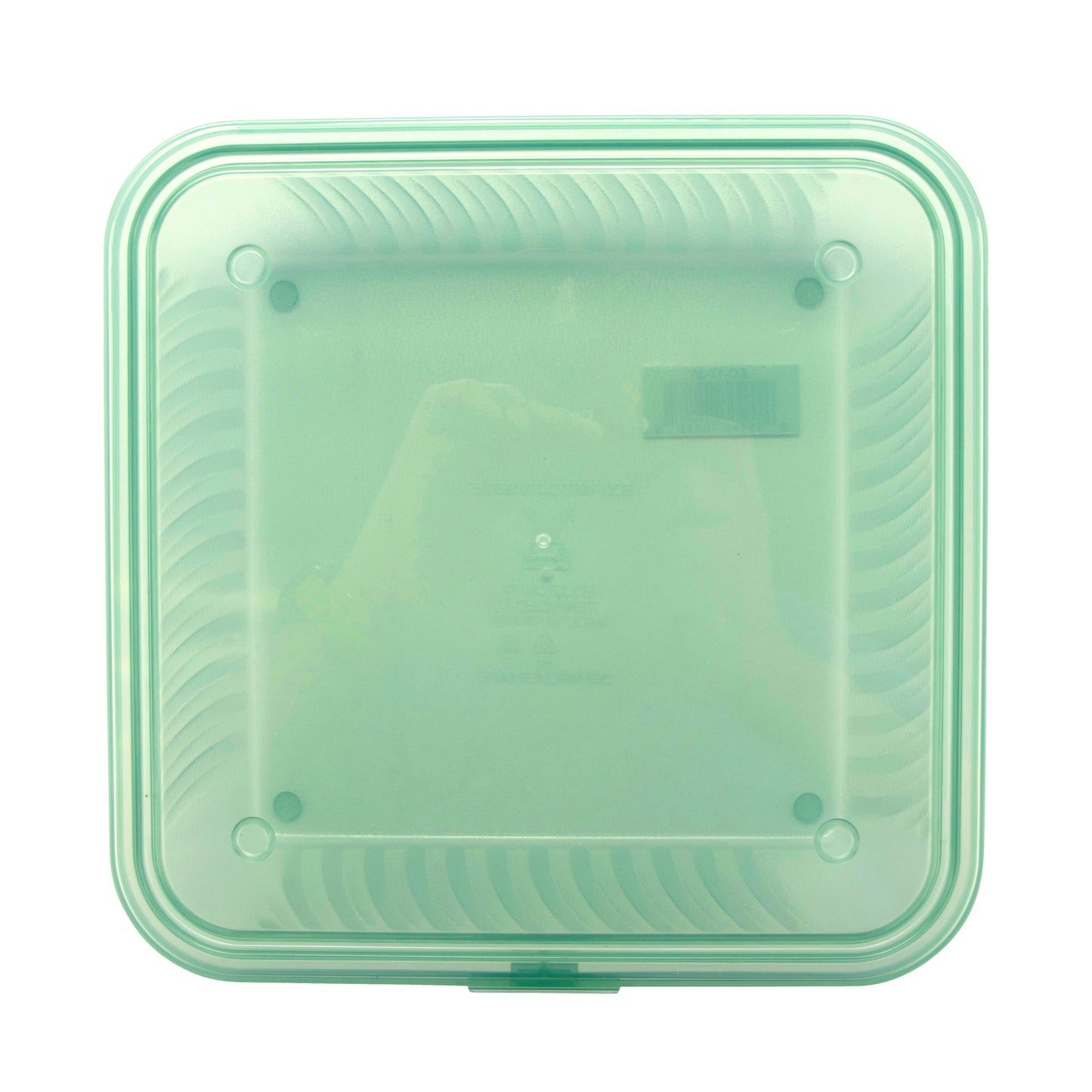 Single Entree Polypropylene, Jade, Flat Top Food Reusable Container, 9" L x 9" W x 2" H, G.E.T. Eco-Takeout's (12 Pack)