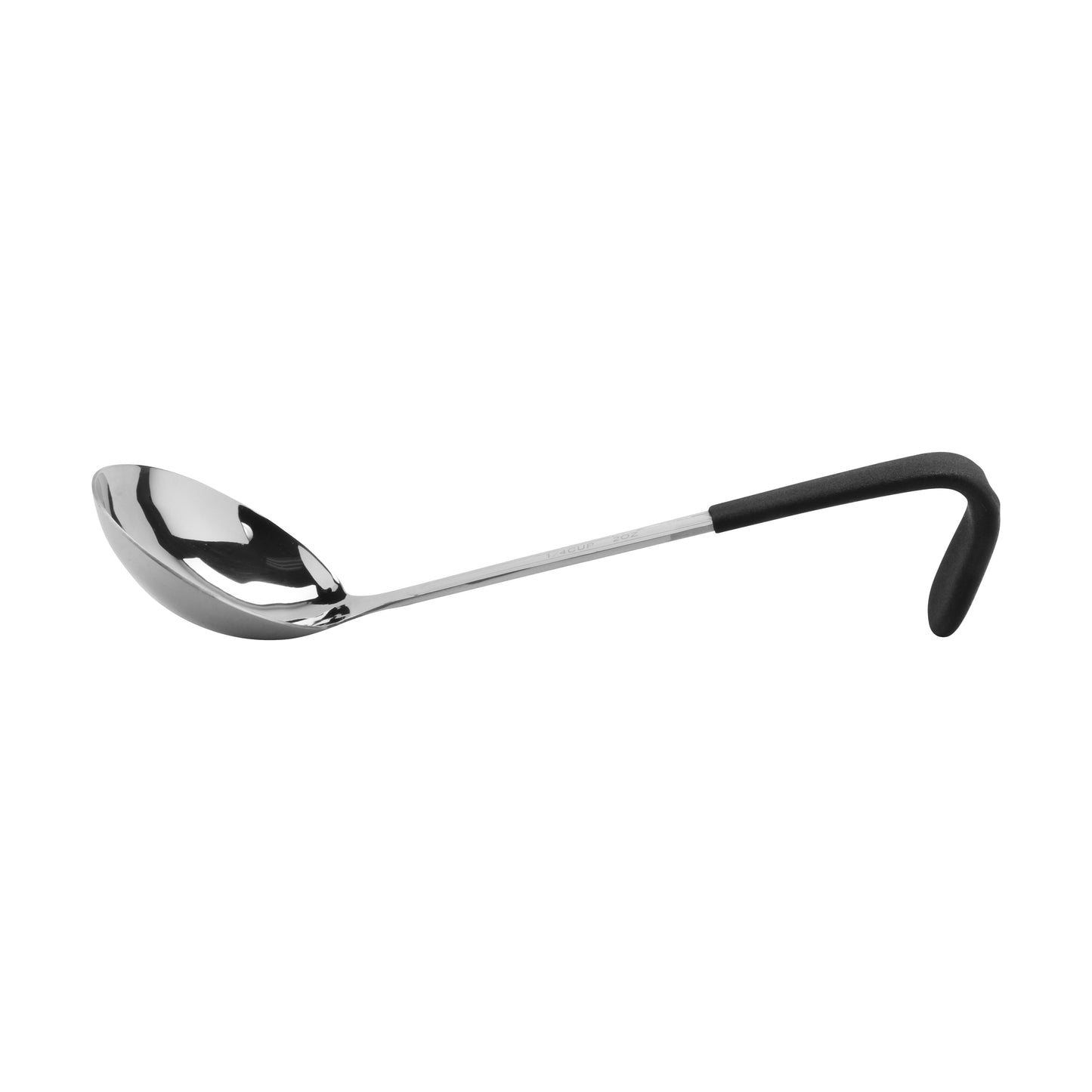 2 oz., 9.5" Stainless Steel Ladle w/ Mirror Finish and Cool-Grip Handle