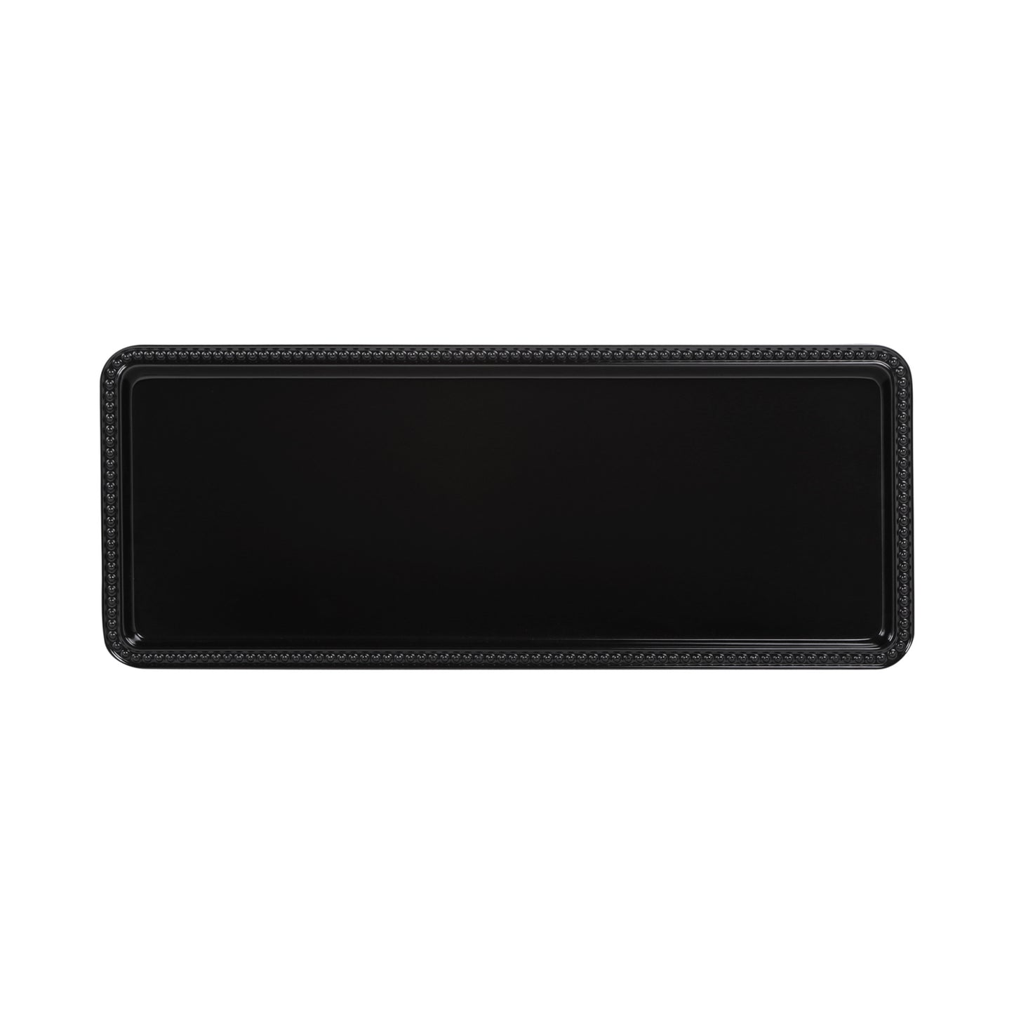 Melamine Rectangular Beaded Edge Tray - Black