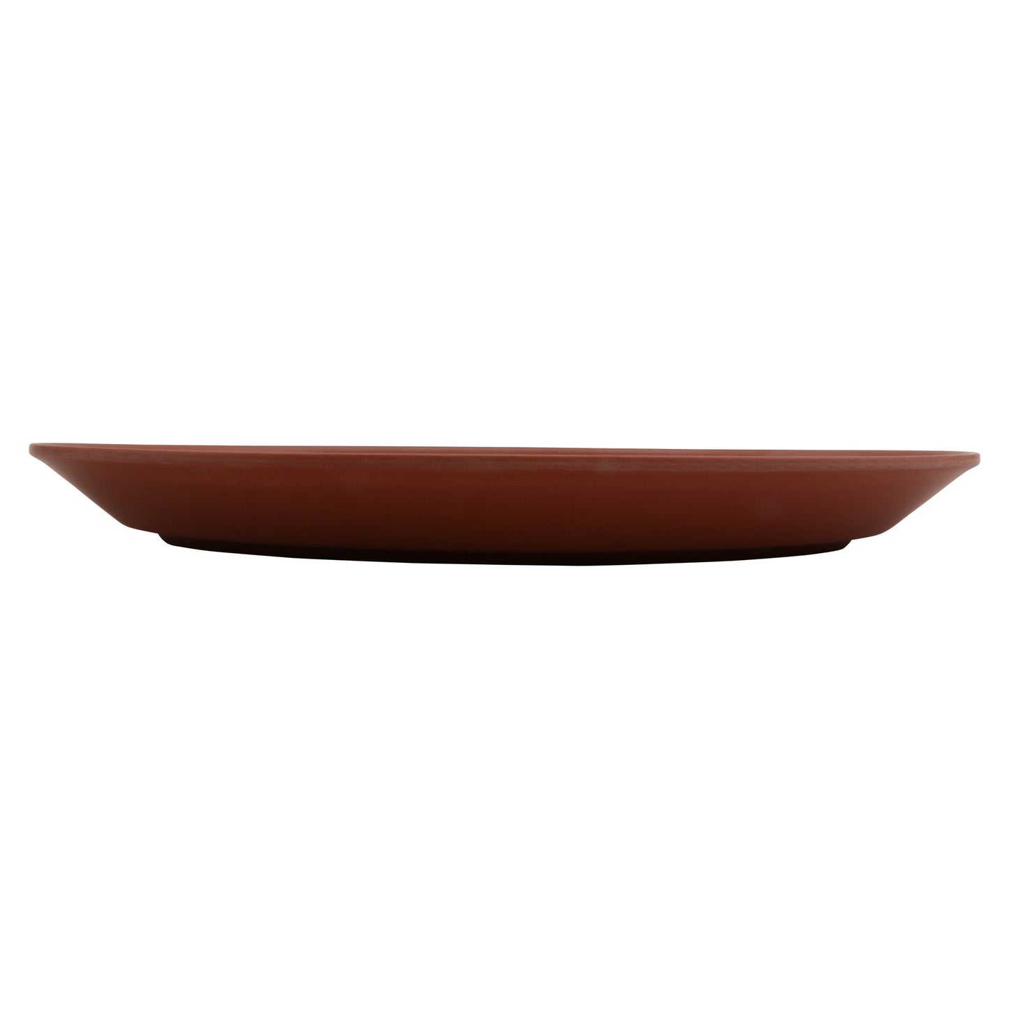 11" balance shiny black/matte terra cotta oval melamine platter (medium), 11"L x 6.5"W x 1.1"H, GET, cheforward