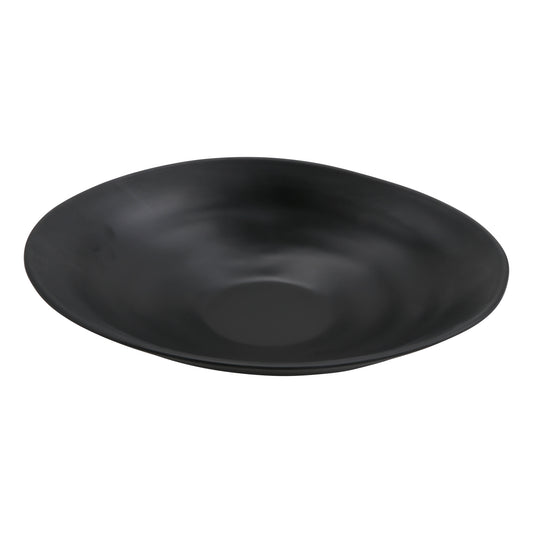 98 oz zeal black oval melamine bowl (medium), 13"L x 11"W x 3"H, GET, cheforward