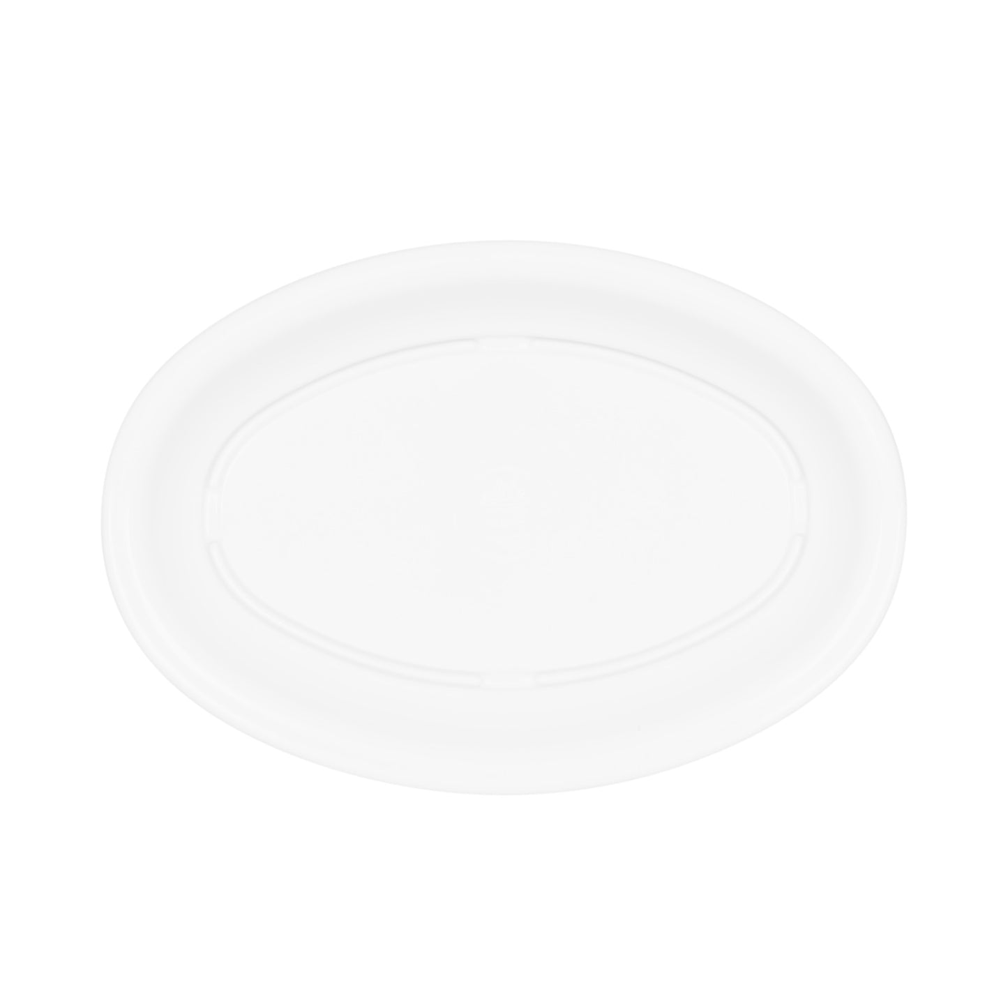 Melamine Oval Plate - White