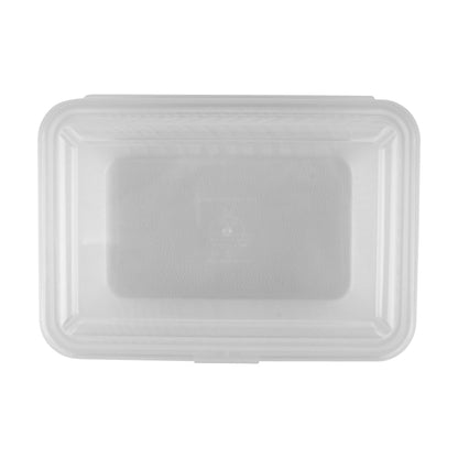 Half Size, Polypropylene, Clear, Food Reusable Container, 9" L x 6.5" W x 2.75" H, G.E.T. Eco-Takeout's (12 Pack)