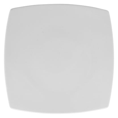 10 5/8" x 10 5/8" Bright White Porcelain Plate, Corona Asia (Stocked) (12 Pack)