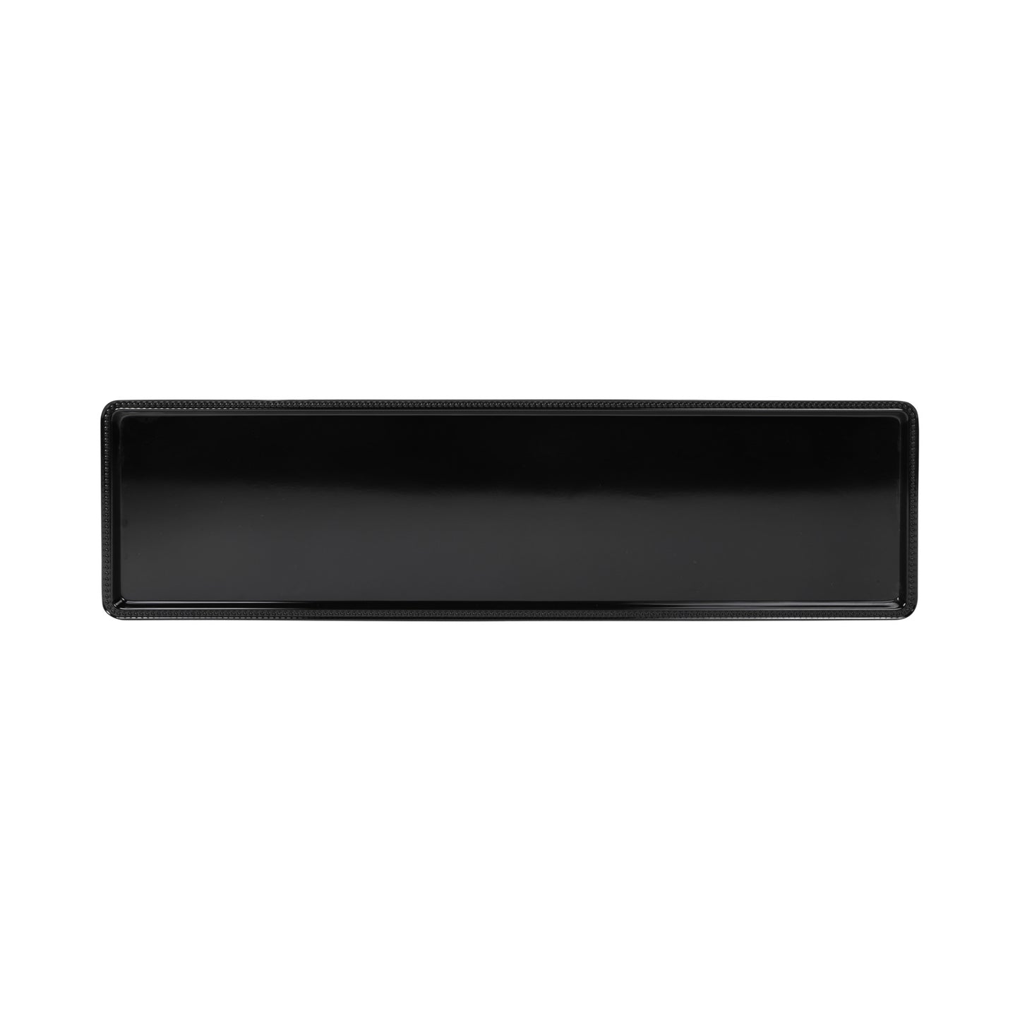 Melamine Rectangular Beaded Edge Tray - Black