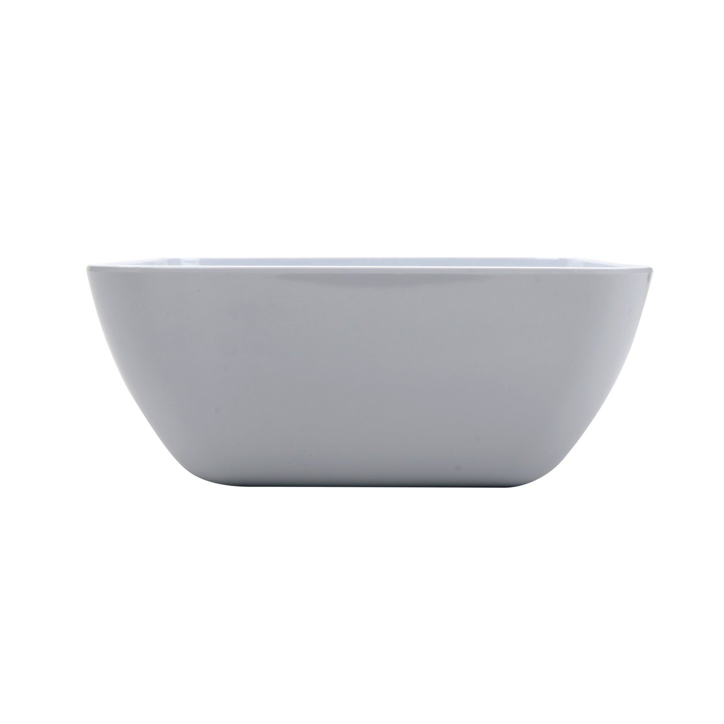 5 oz. Melamine, White, Monkey Dish with Rounded Corners, (5.5 oz. rim-full), 1.5" Deep, G.E.T. Midtown (12 Pack)