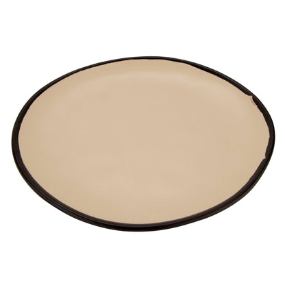 10.5" Manila, Melamine, Round Coupe Dinner Plate, G.E.T. Pottery Market Matte (12 Pack)