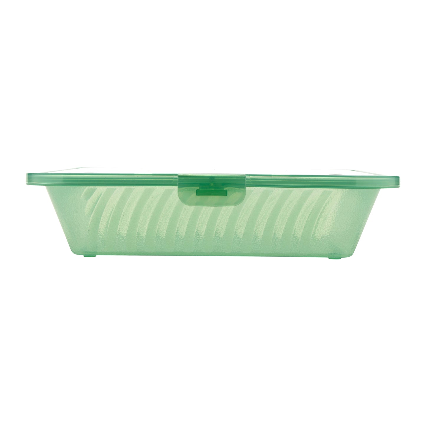 Single Entree Polypropylene, Jade, Flat Top Food Reusable Container, 9" L x 9" W x 2" H, G.E.T. Eco-Takeout's (12 Pack)