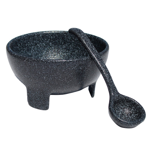 Molcajete & Spoon Set, 30.5 oz., 8.27"L x 8.27"W, 5.51" deep