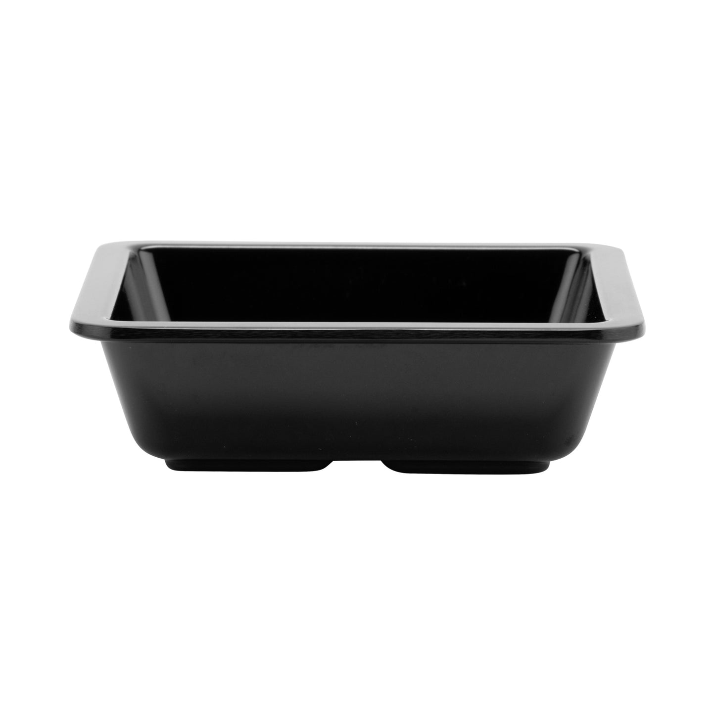 6 oz. (8 oz. Rim-Full), Square Black Side Dish, 4.5"L x 4.5"W x 1.25"H, GET, Milano