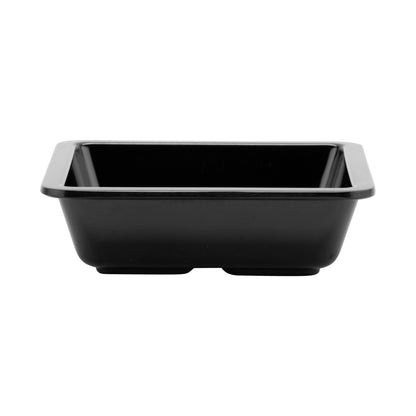 6 oz. (8 oz. Rim-Full), Square Black Side Dish, 4.5"L x 4.5"W x 1.25"H, GET, Milano