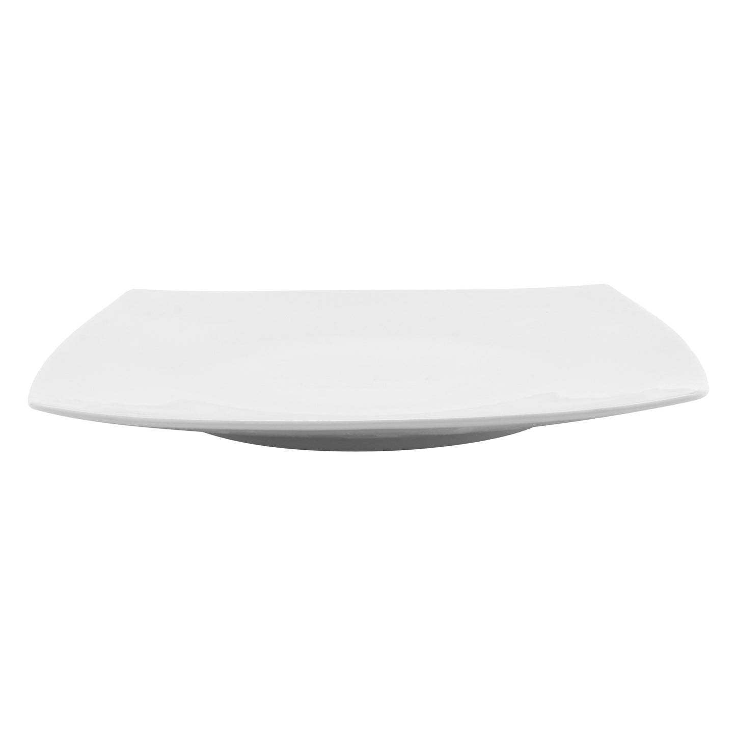 10 5/8" x 10 5/8" Bright White Porcelain Plate, Corona Asia (Stocked) (12 Pack)