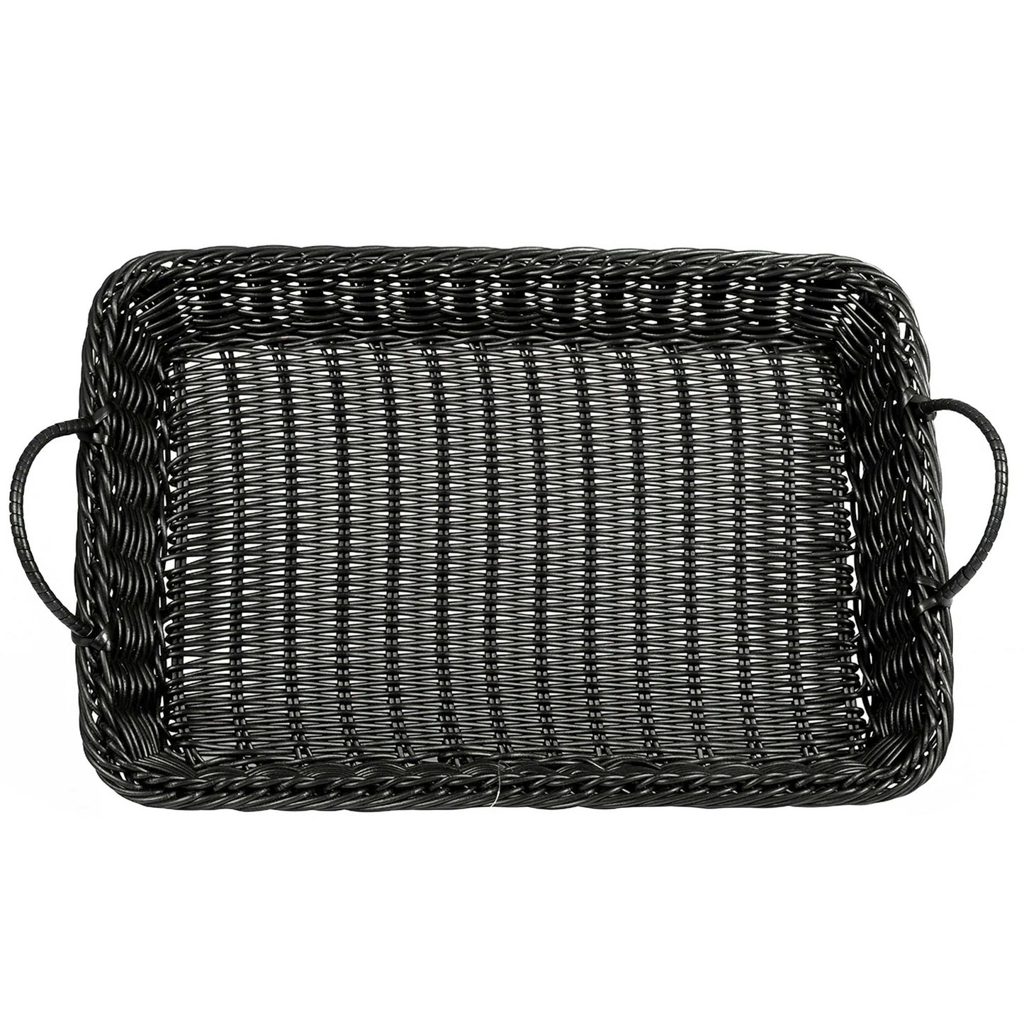 18" x 12.25" Rectangular Basket w/handle, 2.5" Deep