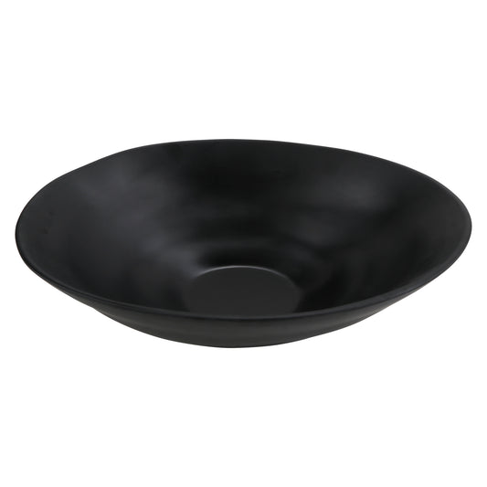 152 oz zeal black oval melamine bowl (extra large), 18"L x 14"W x 6"H, GET, cheforward