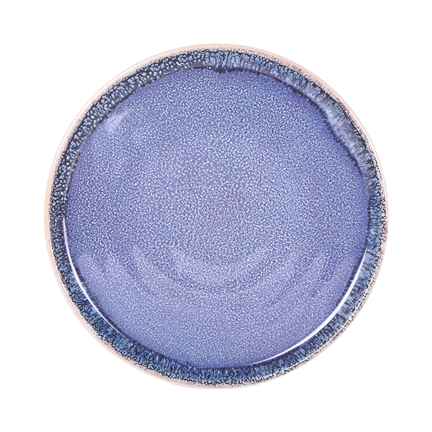 Melamine Round Plate - Indigo Blue