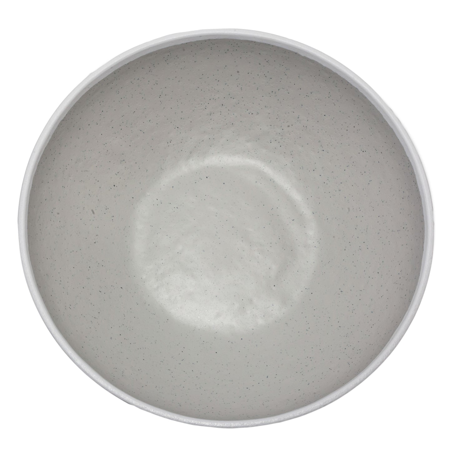 4 qt. Dove Gray, Melamine, Large Display Bowl, (4.56 qt. rim-full), 12.25" Top Dia., 3.25" Deep, G.E.T. Pottery Market Glazed