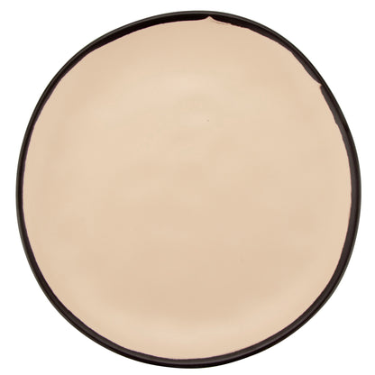 10.5" Manila, Melamine, Round Coupe Dinner Plate, G.E.T. Pottery Market Matte (12 Pack)