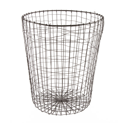 11.5" x 14.4" H, Iron Powder Coated, Gun Metal Grey, Round Basket, G.E.T Breeze Baskets