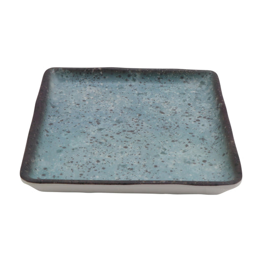 4" savor robin egg blue square melamine plate, 4"L x 4"W x 0.5"H, GET, cheforward