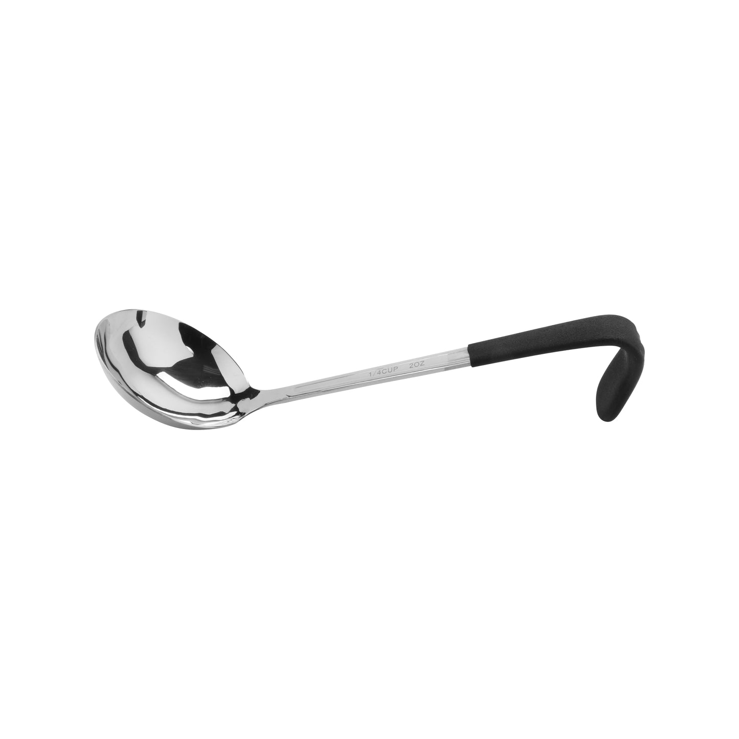 2 oz., 9.5" Stainless Steel Ladle w/ Mirror Finish and Cool-Grip Handle