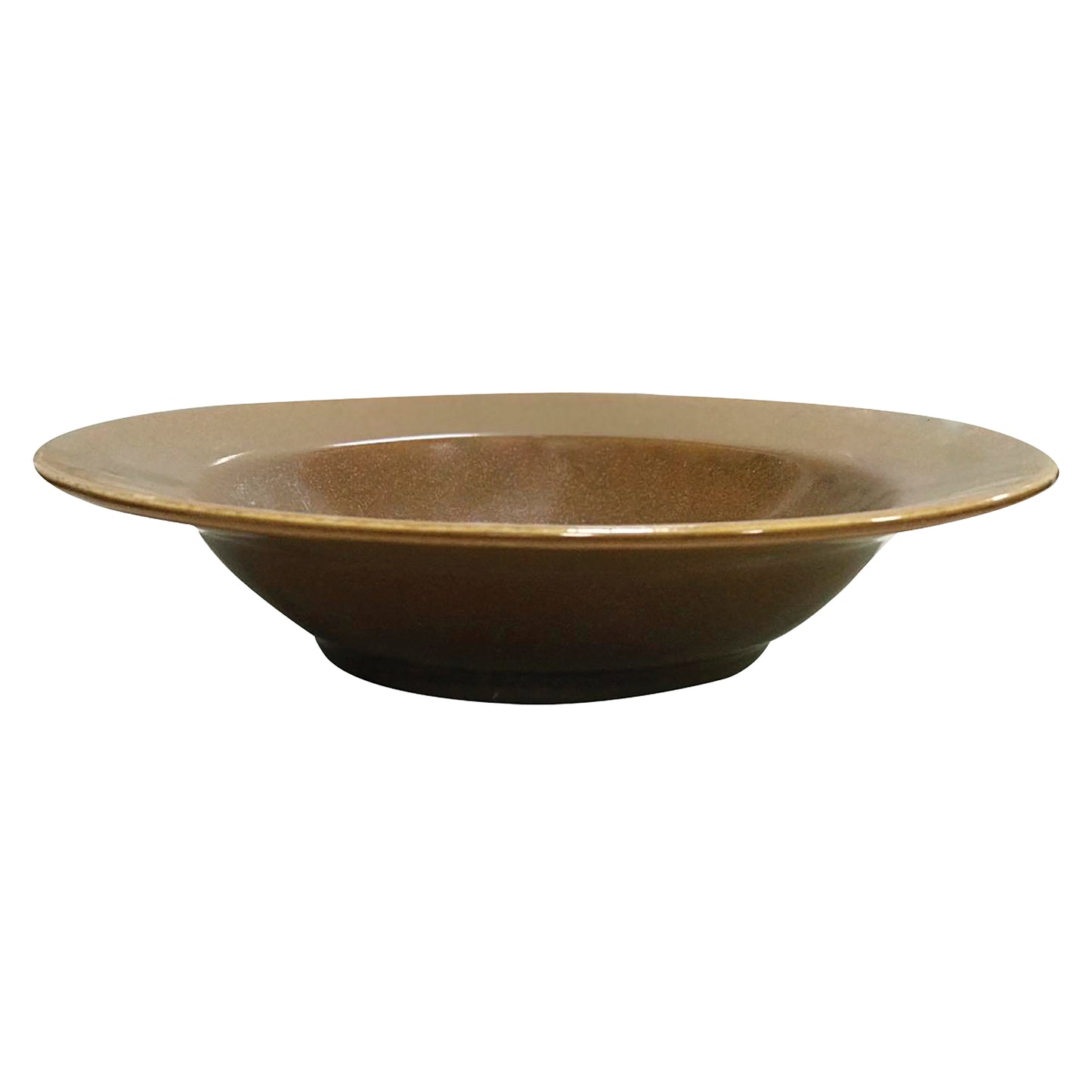 18.2 oz. Caramel Reactive Glaze Porcelain Rimmed Bowl, 9 3/4"Dia., Corona Cosmos Venus (12 Pack)