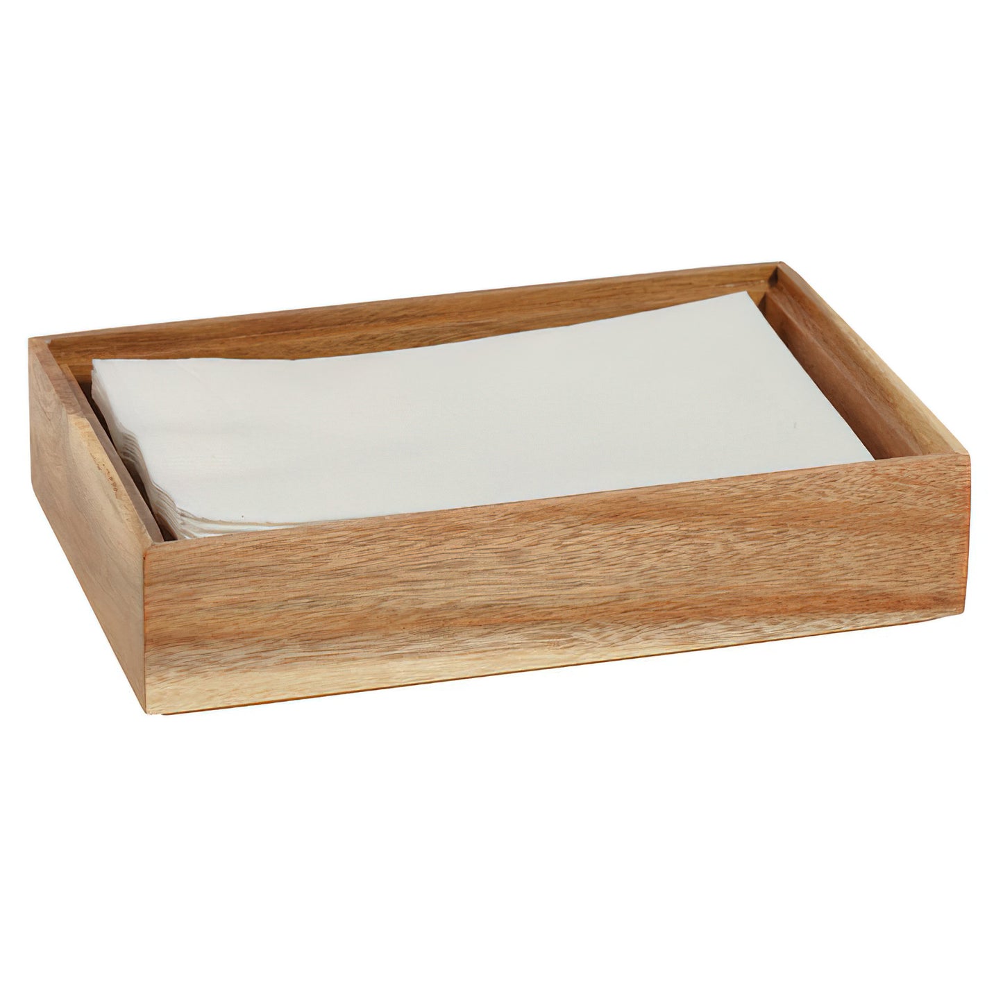 9" x 6" Rectangular Stackable Wood Display Box / Condiment Organizer, 2" tall (fits MTS-20M, MTS-20L)