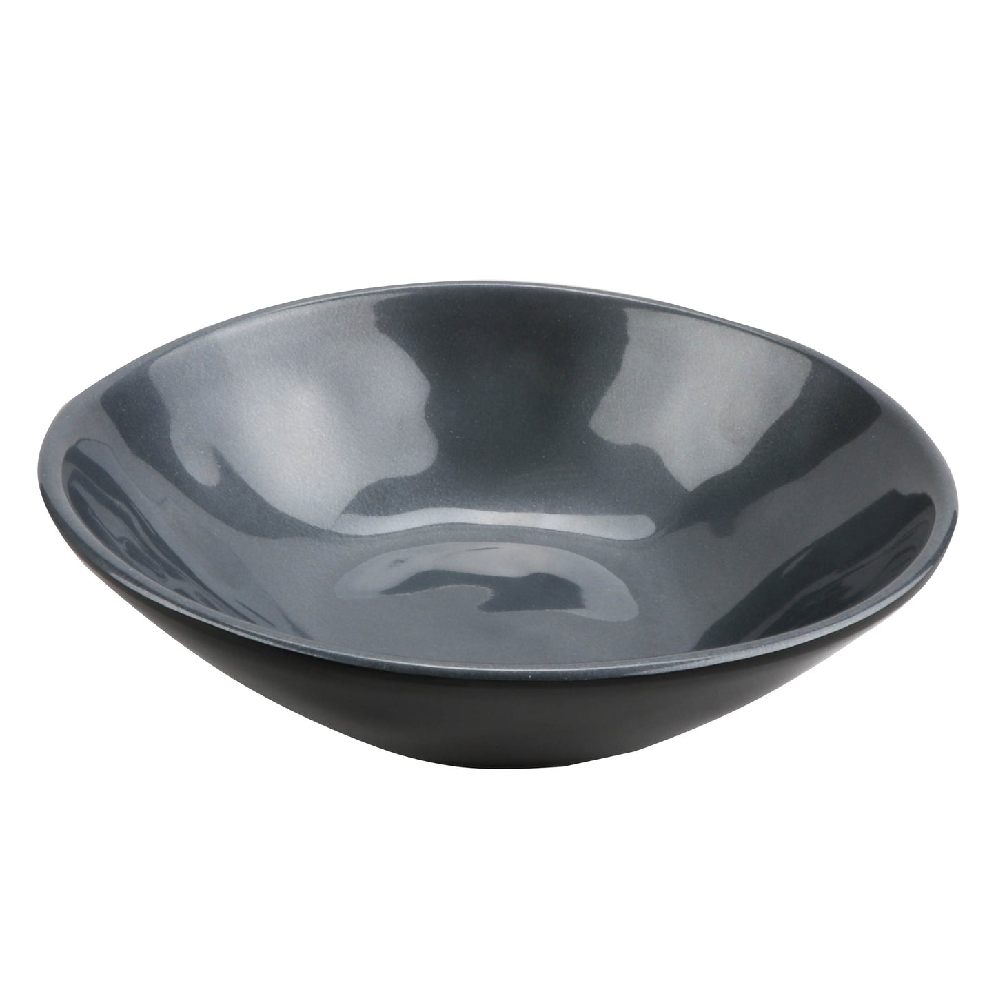 22 oz. Melamine, Irregular Bowl, (24 oz. rim-full), 6.25" Top Dia., 2.75'' Deep, Stardust, GET, Cosmo (12 Pack)