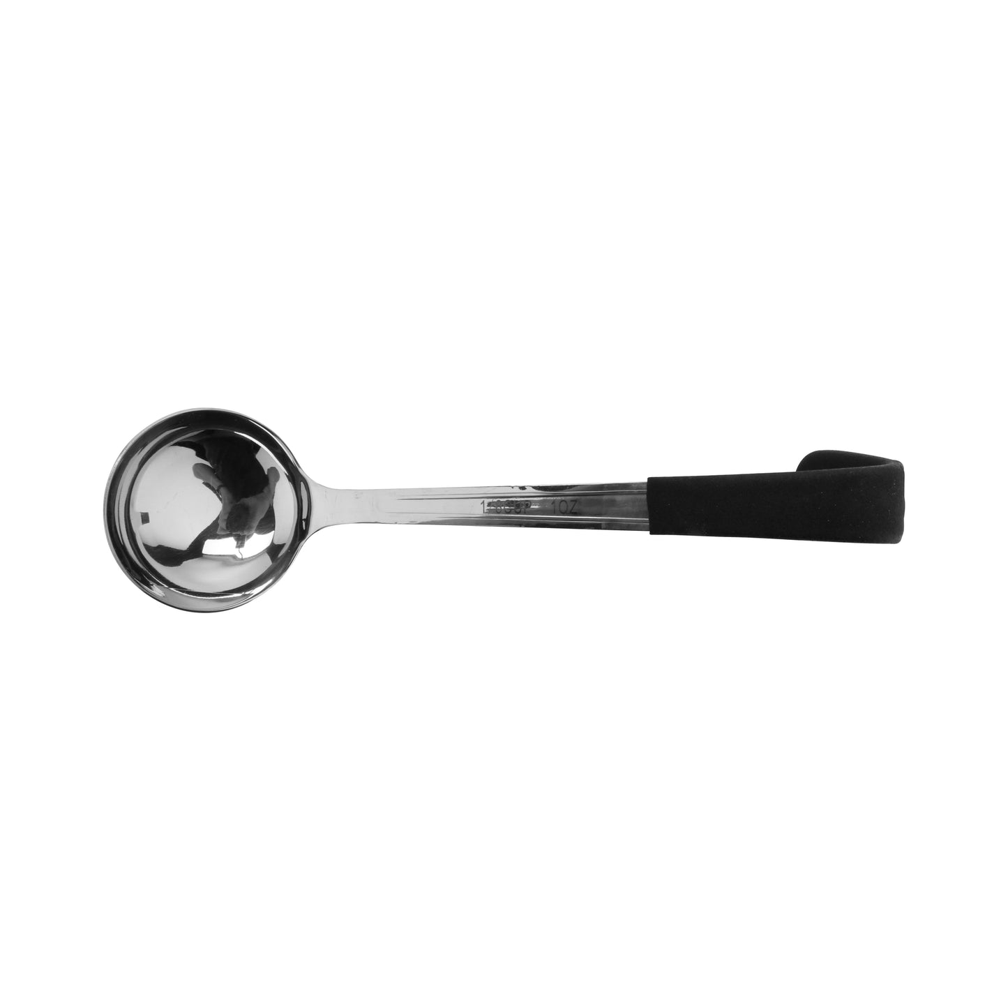 1 oz., 9.5" Stainless Steel Ladle w/ Mirror Finish and Cool-Grip Handle