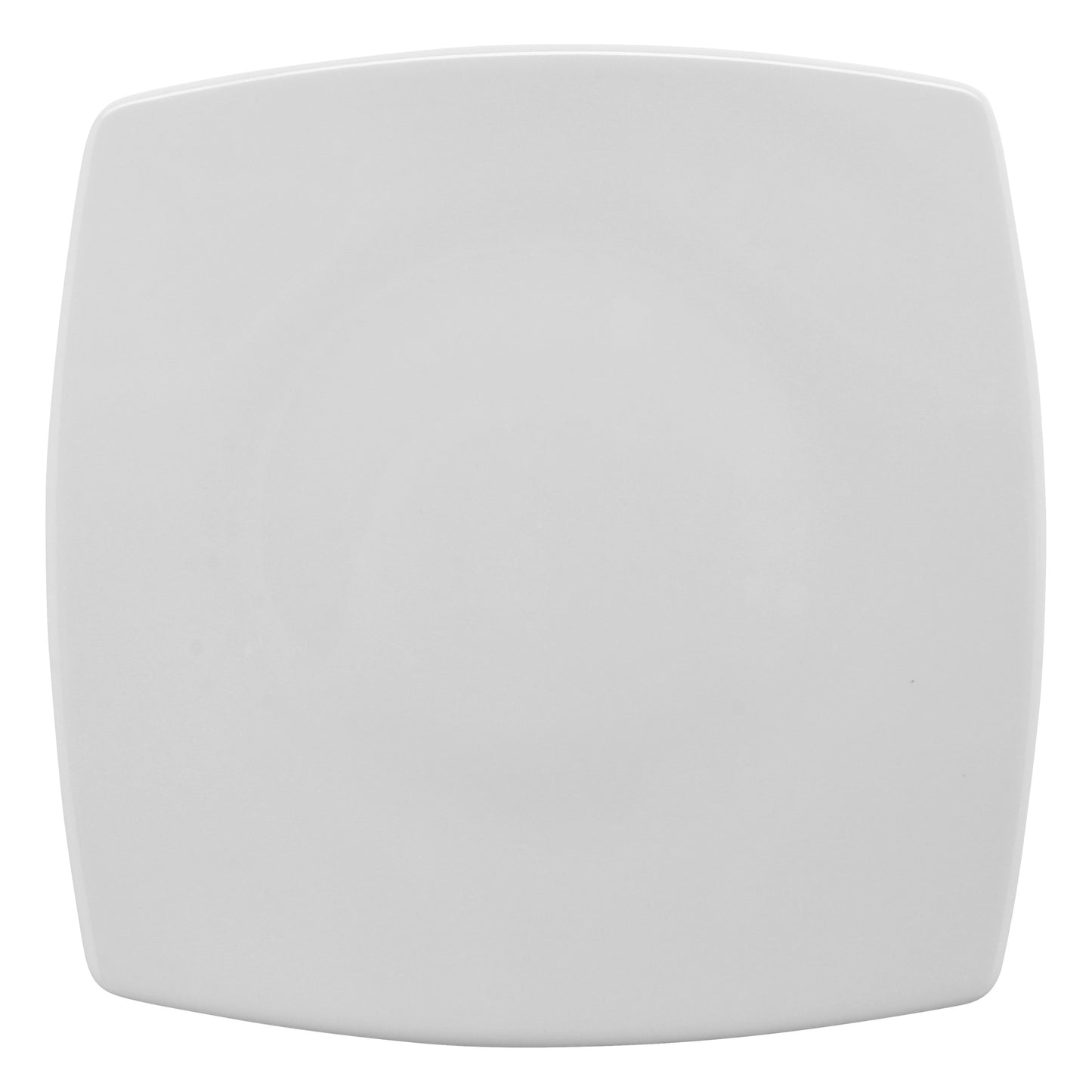 9 1/2" x 9 1/2" Bright White Porcelain Plate, Corona Asia (Stocked) (12 Pack)