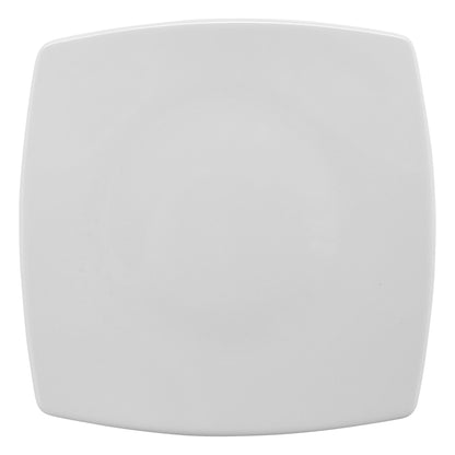 9 1/2" x 9 1/2" Bright White Porcelain Plate, Corona Asia (Stocked) (12 Pack)