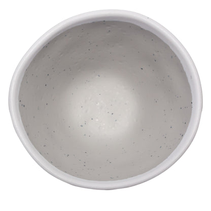 8 oz. Dove Gray, Melamine, Small Side Salad, Soup, Bouillon Bowl, (12 oz. rim-full), 5" Top Dia., 2" Deep, G.E.T. Pottery Market Glazed (12 Pack)