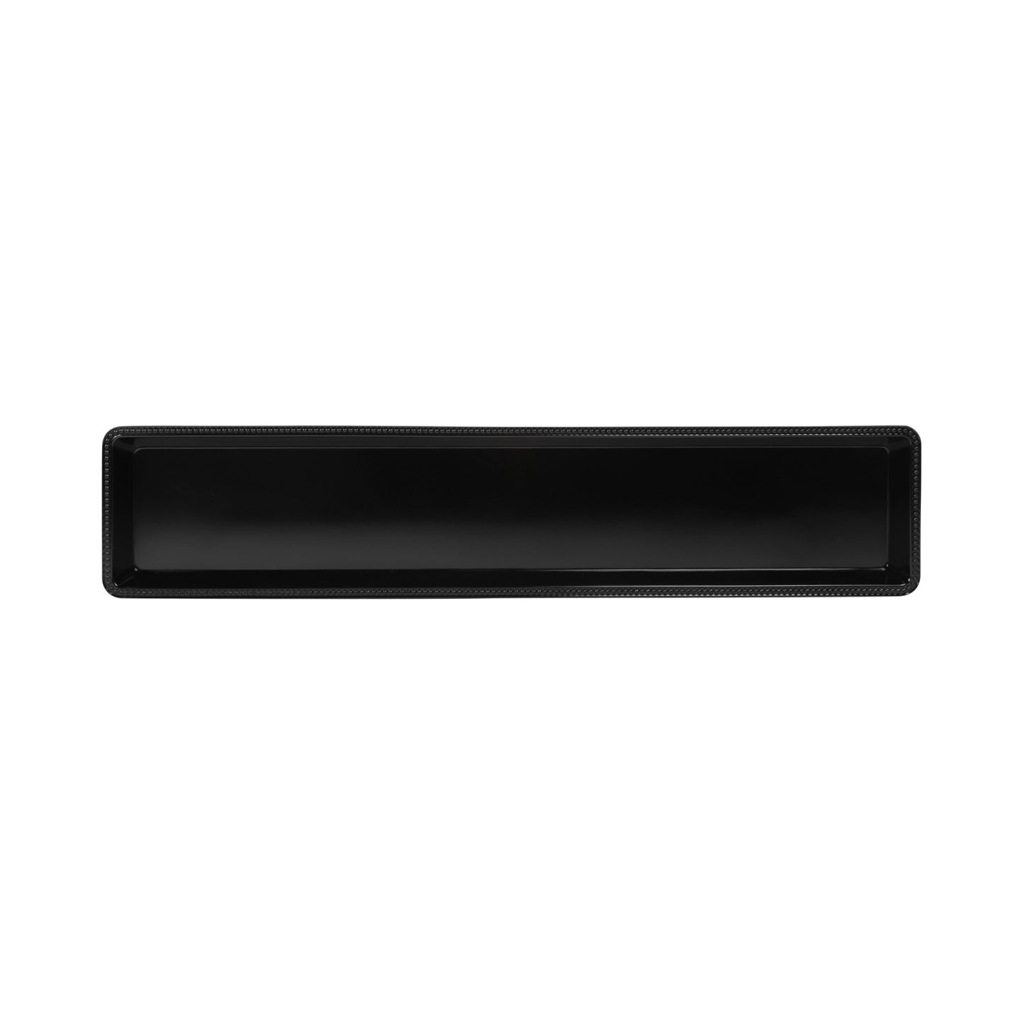 Melamine Rectangular Beaded Edge Tray - Black